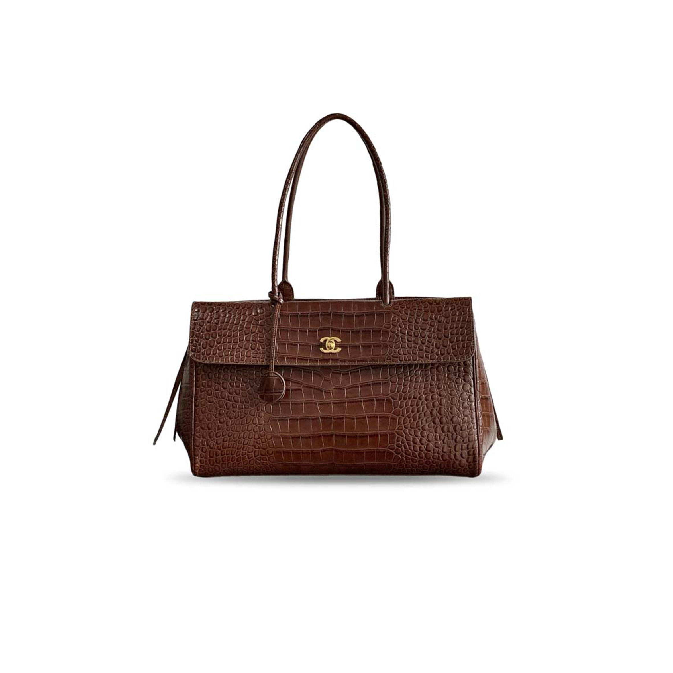 CHANEL MASTER CROC EMBOSS TOTE (37*22*14cm)